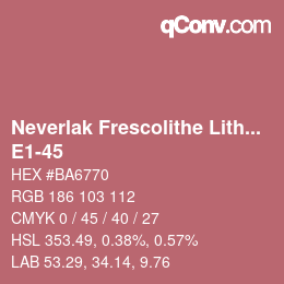 Código de color: Neverlak Frescolithe Lithox Putop - E1-45 | qconv.com