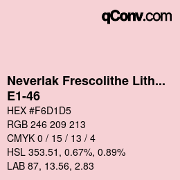 Código de color: Neverlak Frescolithe Lithox Putop - E1-46 | qconv.com