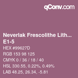 Farbcode: Neverlak Frescolithe Lithox Putop - E1-5 | qconv.com