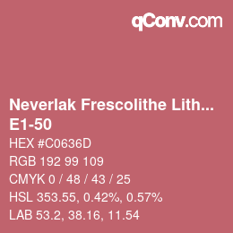 カラーコード: Neverlak Frescolithe Lithox Putop - E1-50 | qconv.com