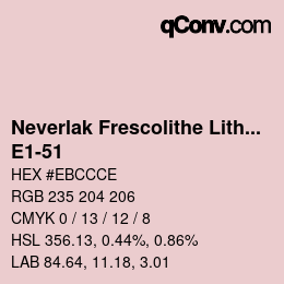 カラーコード: Neverlak Frescolithe Lithox Putop - E1-51 | qconv.com