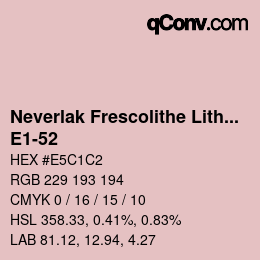 Farbcode: Neverlak Frescolithe Lithox Putop - E1-52 | qconv.com