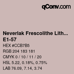 Code couleur: Neverlak Frescolithe Lithox Putop - E1-57 | qconv.com