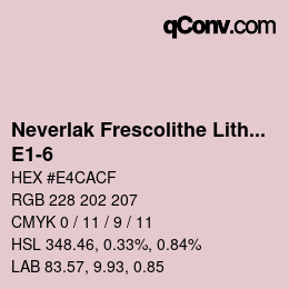 Code couleur: Neverlak Frescolithe Lithox Putop - E1-6 | qconv.com