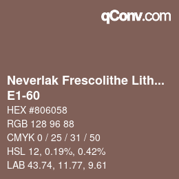 カラーコード: Neverlak Frescolithe Lithox Putop - E1-60 | qconv.com