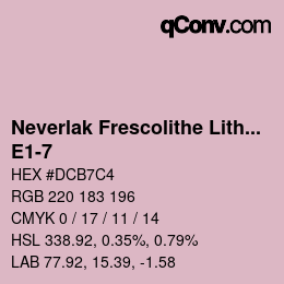 Farbcode: Neverlak Frescolithe Lithox Putop - E1-7 | qconv.com