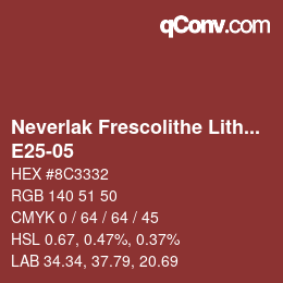 Color code: Neverlak Frescolithe Lithox Putop - E25-05 | qconv.com