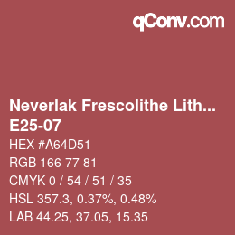 Farbcode: Neverlak Frescolithe Lithox Putop - E25-07 | qconv.com