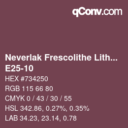 カラーコード: Neverlak Frescolithe Lithox Putop - E25-10 | qconv.com