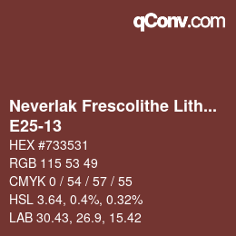 Color code: Neverlak Frescolithe Lithox Putop - E25-13 | qconv.com