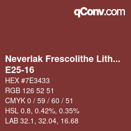 Color code: Neverlak Frescolithe Lithox Putop - E25-16 | qconv.com