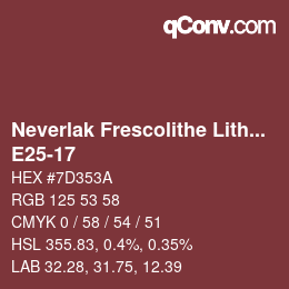 Color code: Neverlak Frescolithe Lithox Putop - E25-17 | qconv.com