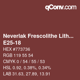 Color code: Neverlak Frescolithe Lithox Putop - E25-18 | qconv.com