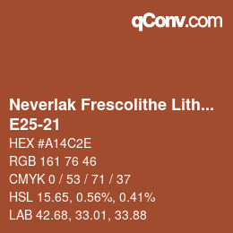 Color code: Neverlak Frescolithe Lithox Putop - E25-21 | qconv.com