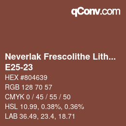 Color code: Neverlak Frescolithe Lithox Putop - E25-23 | qconv.com
