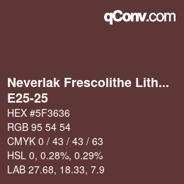 カラーコード: Neverlak Frescolithe Lithox Putop - E25-25 | qconv.com