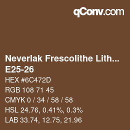 Color code: Neverlak Frescolithe Lithox Putop - E25-26 | qconv.com