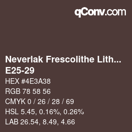 Color code: Neverlak Frescolithe Lithox Putop - E25-29 | qconv.com