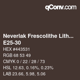 Farbcode: Neverlak Frescolithe Lithox Putop - E25-30 | qconv.com