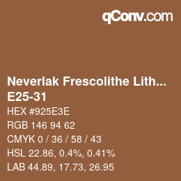 Color code: Neverlak Frescolithe Lithox Putop - E25-31 | qconv.com