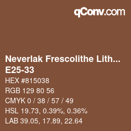 Código de color: Neverlak Frescolithe Lithox Putop - E25-33 | qconv.com