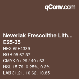 Farbcode: Neverlak Frescolithe Lithox Putop - E25-35 | qconv.com