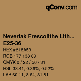 Color code: Neverlak Frescolithe Lithox Putop - E25-36 | qconv.com