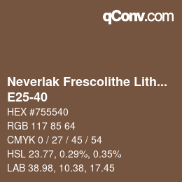 Color code: Neverlak Frescolithe Lithox Putop - E25-40 | qconv.com