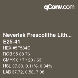 Color code: Neverlak Frescolithe Lithox Putop - E25-41 | qconv.com