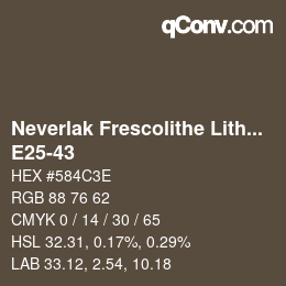 Color code: Neverlak Frescolithe Lithox Putop - E25-43 | qconv.com