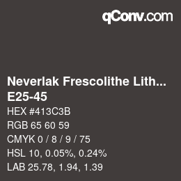 Color code: Neverlak Frescolithe Lithox Putop - E25-45 | qconv.com