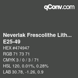 Código de color: Neverlak Frescolithe Lithox Putop - E25-49 | qconv.com