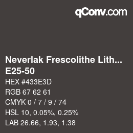 Color code: Neverlak Frescolithe Lithox Putop - E25-50 | qconv.com