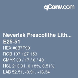 Code couleur: Neverlak Frescolithe Lithox Putop - E25-51 | qconv.com