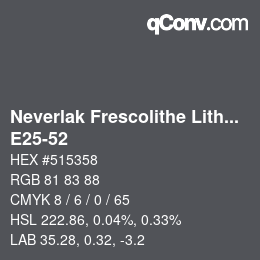 Color code: Neverlak Frescolithe Lithox Putop - E25-52 | qconv.com