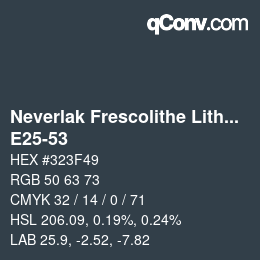 Color code: Neverlak Frescolithe Lithox Putop - E25-53 | qconv.com