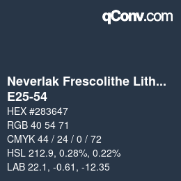 Color code: Neverlak Frescolithe Lithox Putop - E25-54 | qconv.com