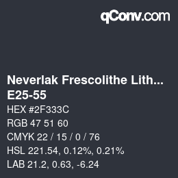 Color code: Neverlak Frescolithe Lithox Putop - E25-55 | qconv.com