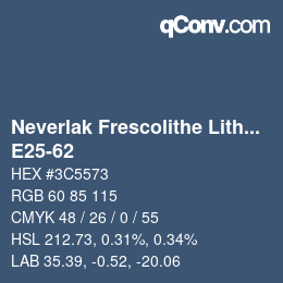 Color code: Neverlak Frescolithe Lithox Putop - E25-62 | qconv.com