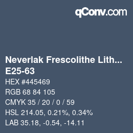 Color code: Neverlak Frescolithe Lithox Putop - E25-63 | qconv.com