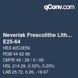 Color code: Neverlak Frescolithe Lithox Putop - E25-64 | qconv.com