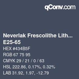 Color code: Neverlak Frescolithe Lithox Putop - E25-65 | qconv.com