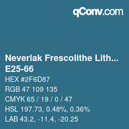 Color code: Neverlak Frescolithe Lithox Putop - E25-66 | qconv.com