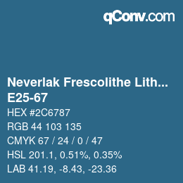 Color code: Neverlak Frescolithe Lithox Putop - E25-67 | qconv.com