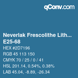 Color code: Neverlak Frescolithe Lithox Putop - E25-68 | qconv.com