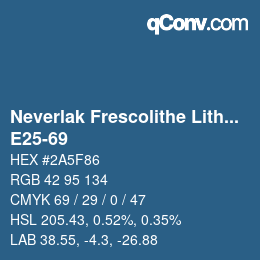 Color code: Neverlak Frescolithe Lithox Putop - E25-69 | qconv.com