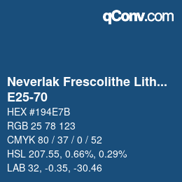 Color code: Neverlak Frescolithe Lithox Putop - E25-70 | qconv.com