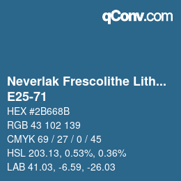 Color code: Neverlak Frescolithe Lithox Putop - E25-71 | qconv.com