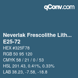 Color code: Neverlak Frescolithe Lithox Putop - E25-72 | qconv.com