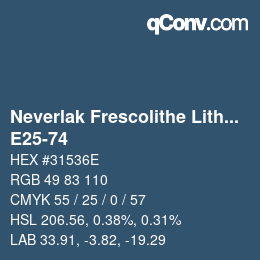 Color code: Neverlak Frescolithe Lithox Putop - E25-74 | qconv.com